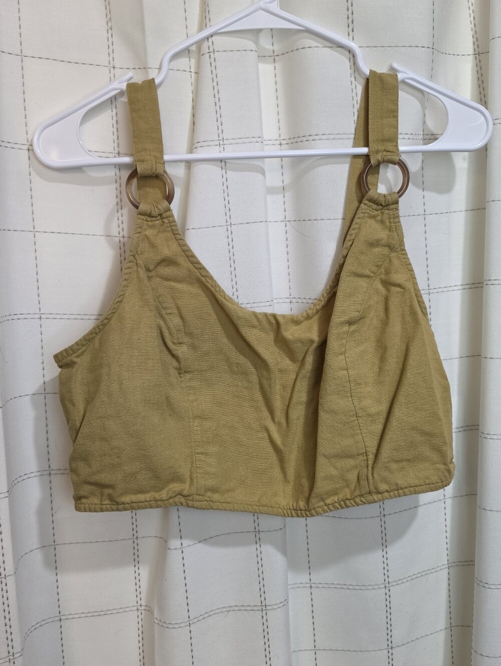 American Eagle Linen Blend Crop Top